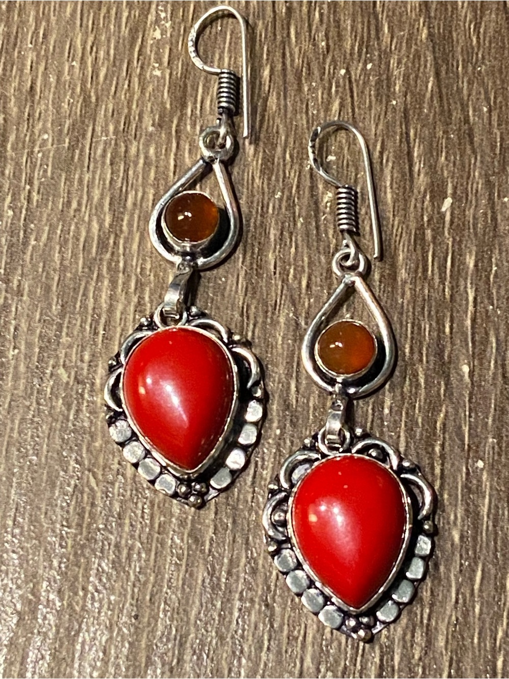 Carnelian Agate & Red  Coral